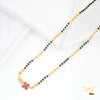 Pink AD Flower mangalsutra for women