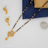 One Line Q Shape with AD Golden Mangalsutra for women 