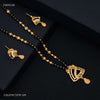 One Line Triangle S cut Golden Mangalsutra for women