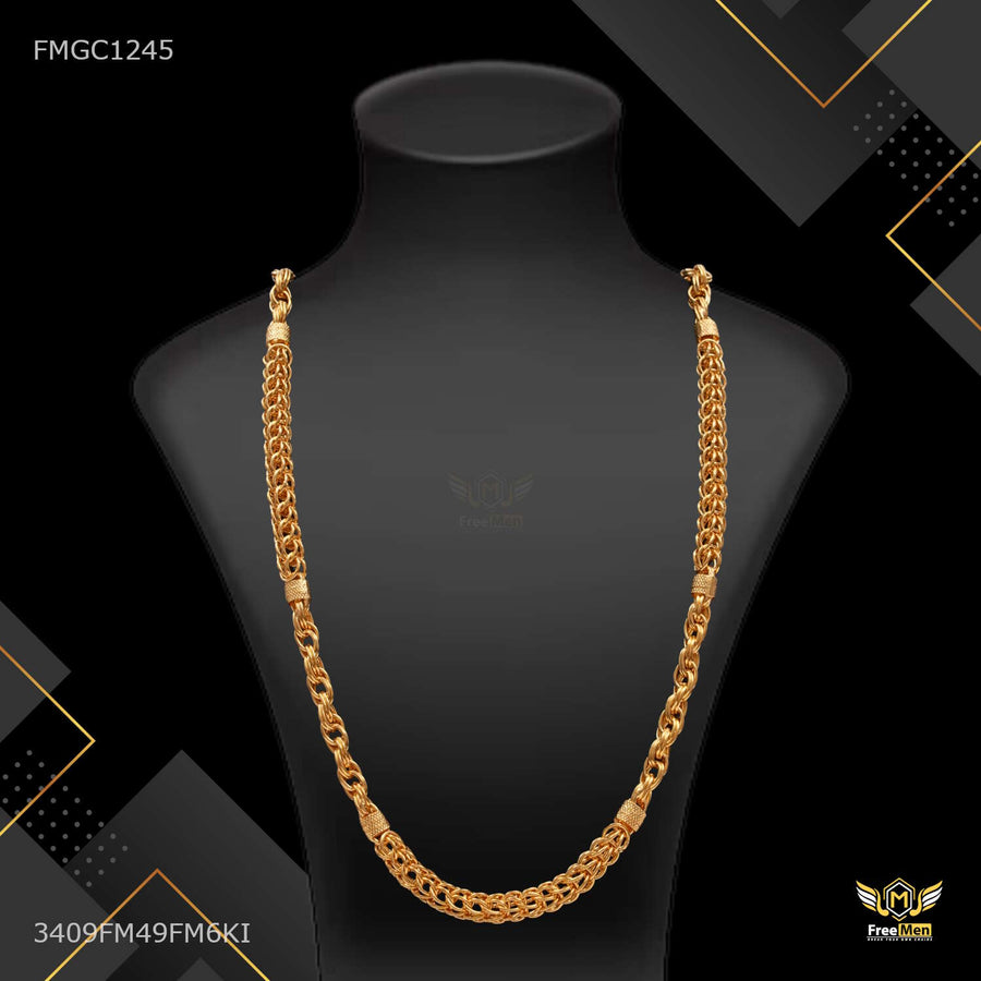 Owel Rings Indo gold plated chain For Man - FMGC1245