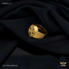 Owel X Cross 1gm Gold plated ring design for men