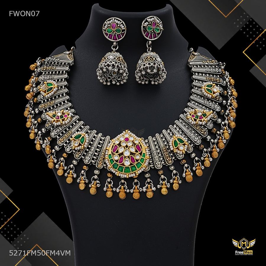 Rajwada Antique Choker Set for women - FWON07