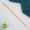 Rinig to Ring with Dimond Gold Plated Braceletfor Men 