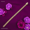 Rinig to Ring with Dimond Gold Plated Braceletfor Men 