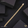 Rinig to Ring with Dimond Gold Plated Braceletfor Men 
