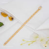 Rinig to Ring with Dimond Gold Plated Braceletfor Men 