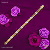 Rinig to Ring with Dimond H cut Gold Plated Braceletfor Men