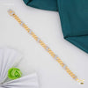Rinig to Ring with Dimond H cut Gold Plated Braceletfor Men