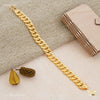Round Dot Pokel Gold Plated Braceletfor Men 