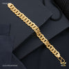 Round Dot Pokel Gold Plated Braceletfor Men 