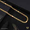 Round Dual Drop cut Nawabi gold plated chain For Man 