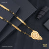 Round Star Cut Golden Mangalsutra for women