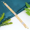 Shini AD Box with Lion Gold Plated Braceletfor Men