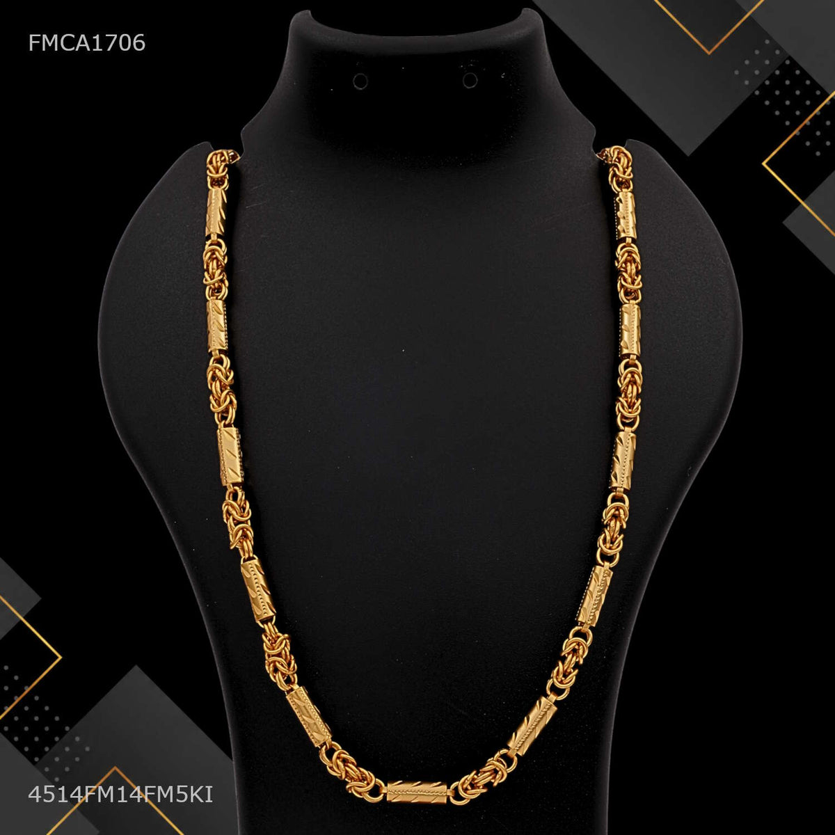 Shini Byzantine with Long Pipe Chain for Man - FMCA1706