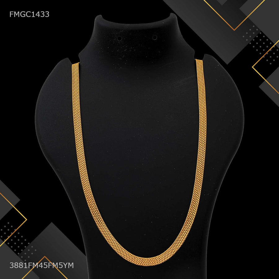 Shini Five Line Milan gold plated chain For Man - FMGC1433