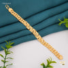 Shini Squar Pokal Gold Plated Braceletfor Men