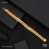 Shini Squar Pokal Gold Plated Braceletfor Men