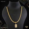 Squar AD Box Eye cut Pendent with Snak chain for Man 