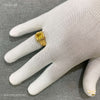 Squar box with Yellow AD ring design for men