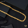Thin Leaf Lotus gold plated chain For Man