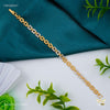Thin Patta AD Bracelet Gold Plated For Women