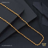 Three by Three Designer Golden Rudraksha mala