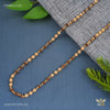 Three by Three Golden Ball Rudraksha mala