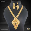 Traditional Golden Necklace Set with Earring for women