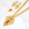 Traditional Golden Necklace Set with Earring for women