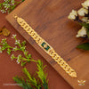 Trishul Green AD Box with Pokel Gold Plated Braceletfor Men