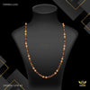 Two by Two Golden Ball Rudraksha mala - FMMRU1245