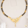 Two Line Floral Mesh Mangalsutra for women