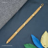 X Cut Passi Gold Plated Braceletfor Men