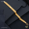 X Cut Passi Gold Plated Braceletfor Men