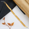 X Cut Passi Gold Plated Braceletfor Men