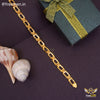 Freemen Amazing Oval Shape Men Golden Bracelet - FM344