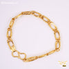 Freemen Amazing Oval Shape Men Golden Bracelet - FM344