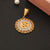 Freemen 22k gold plated AD om round pendant for men FMGA0105