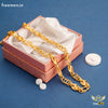 Freemen Gold Plated Leaf & Ring Chain-FM034