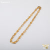 Freemen Gold Plated Leaf & Ring Chain-FM034