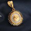 Freemen Gold Plated Atta Chain with Sun Pendant