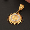 Freemen Gold Plated Atta Chain with Sun Pendant