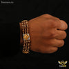 Freemen AD Rudraksha three line bracelet- FM059