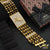 Freeman MAA Broad Golden Rudraksha Bracelet for Men- FMR10