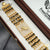 Freeman MAA Broad Golden Rudraksha Bracelet for Men- FMR10