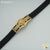 Freeman Lion Head Silicone Golden Bracelet for Men- FMB09