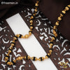 Freemen Aesthetic black One ball Rudraksha Mala - FMGRU07