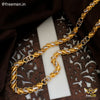 Freemen Stylish Koli Laser Link Gold Plated Chain - FMGC36