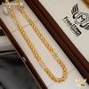 Freemen Stylish Koli Laser Link Gold Plated Chain - FMGC36