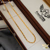 Freemen Stylish Delicate Square Link Gold Plated Chain - FMGC35